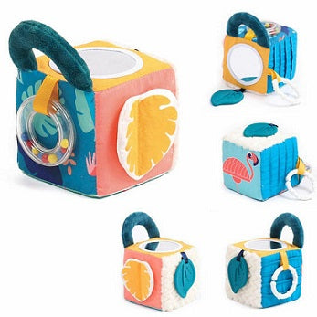 Cubo de pano selva com atividades