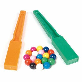 Conjunto de varinhas magnéticas com berlindes