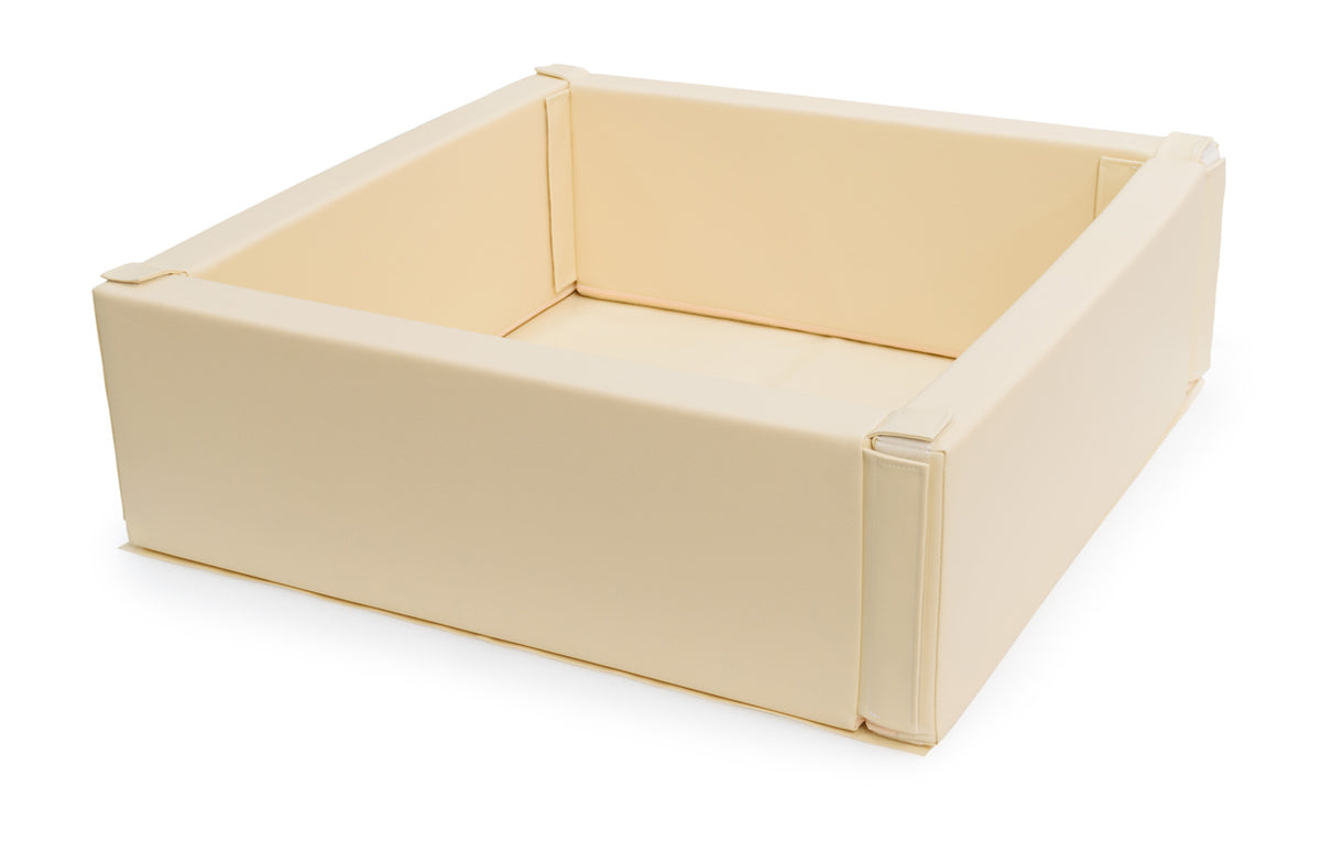 Piscina de bolas quadrada com saco de arrumação