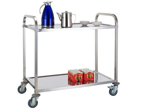 Carro catering inox 2 prateleiras