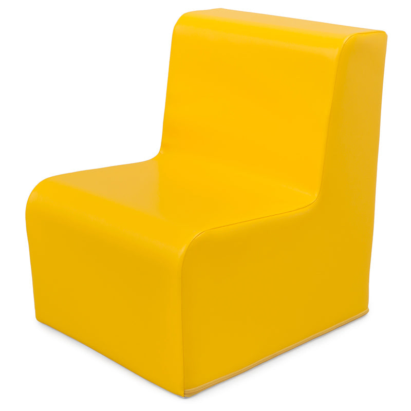 Sofá individual curvo (linha pré-escolar 25 cm altura)