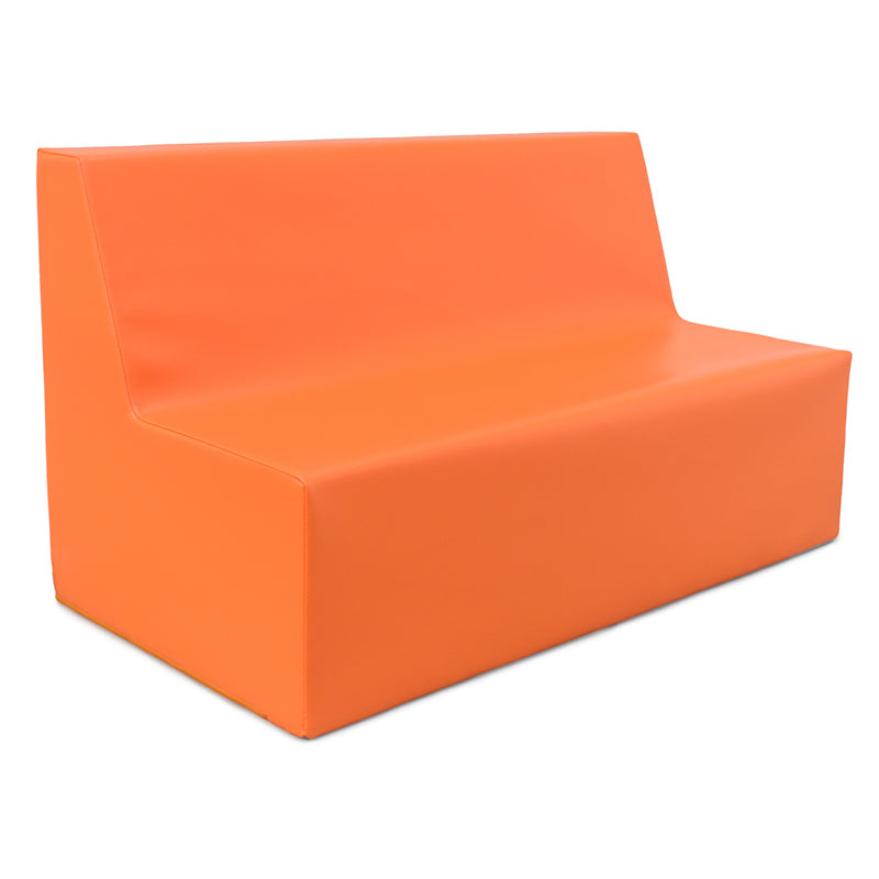 Sofá duplo reto (linha pré-escolar 25 cm altura)