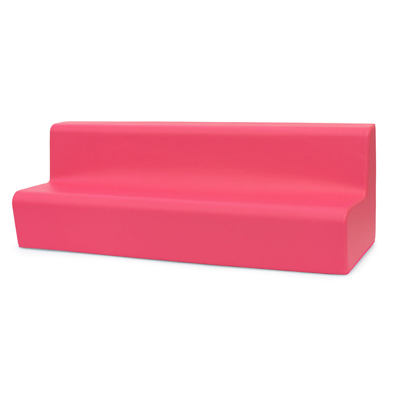 Sofá triplo curvo (linha pré-escolar 25 cm altura)