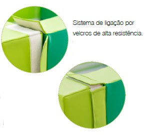 Piscina de bolas quadrada com saco de arrumação