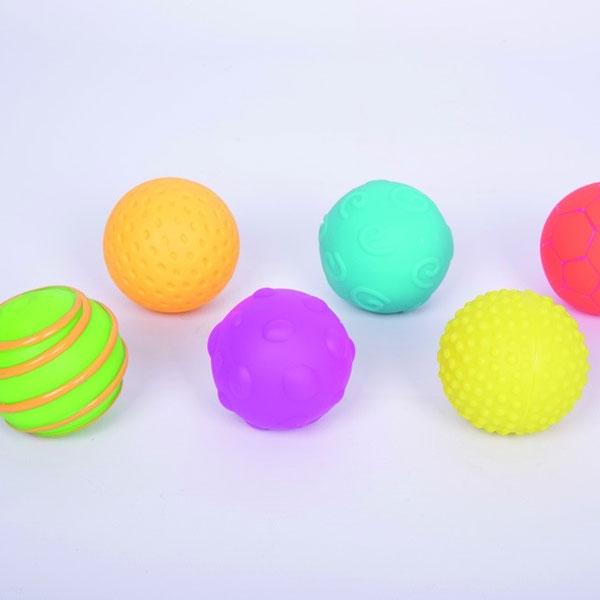 Bolas sensoriais com textura