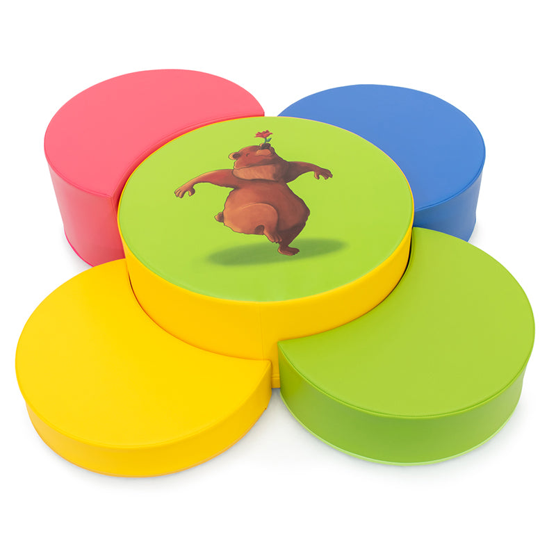 Mesa urso com 4 banquinhos (linha pré-escolar)
