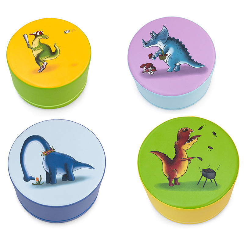 Conjunto banquinhos dinossauros (4 unidades) (linha pré-escolar 25 cm altura)