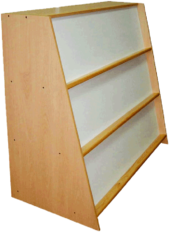 Armário de biblioteca dupla face