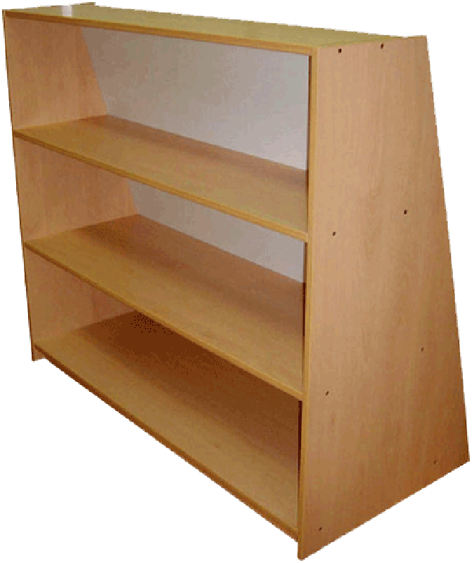 Armário de biblioteca dupla face