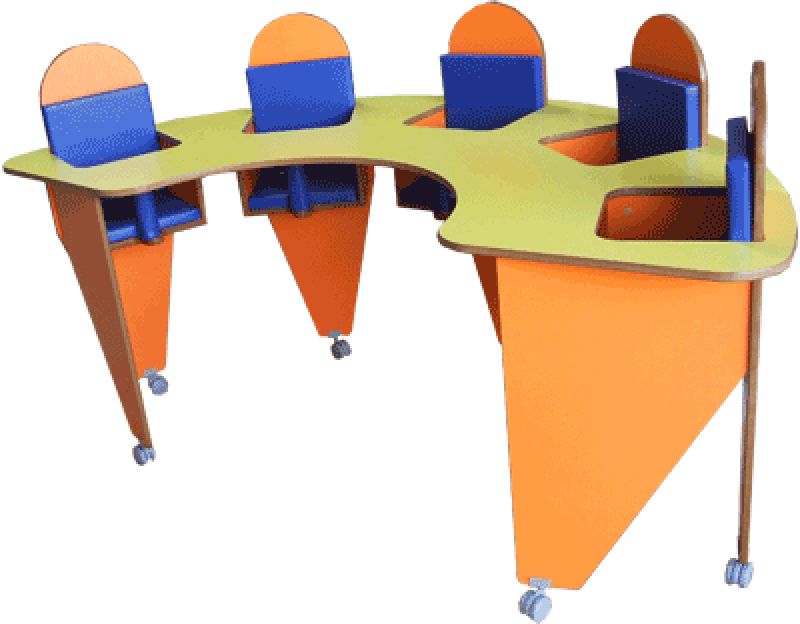 Mesa de grupo bebés