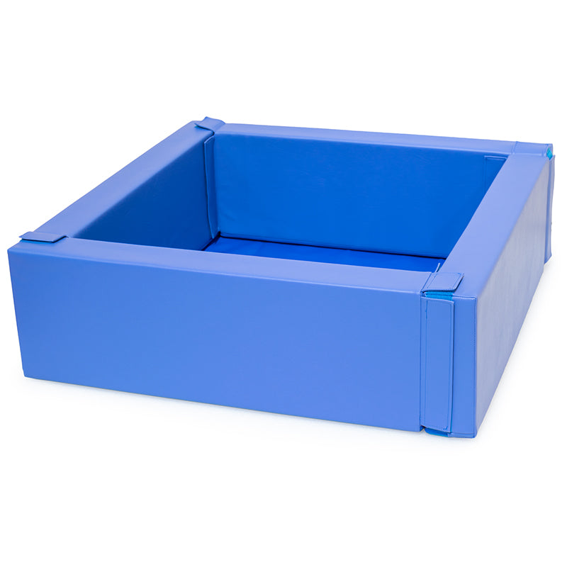 Piscina de bolas quadrada com saco de arrumação