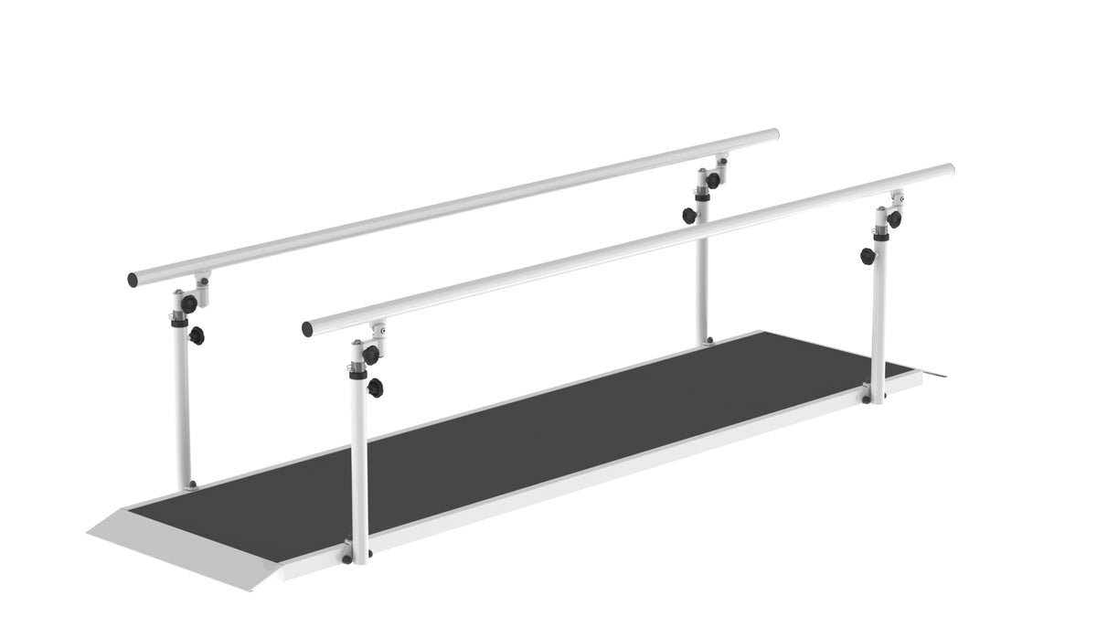 Barra paralela com tapete e regulação largura