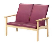 Cadeirão duplo costá média