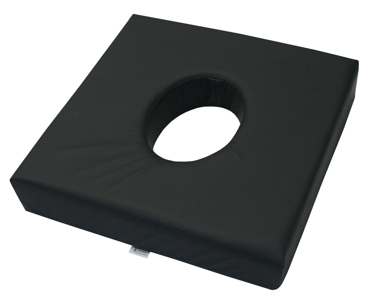 Almofada anti-escara sentar QuadTech impermeável furo