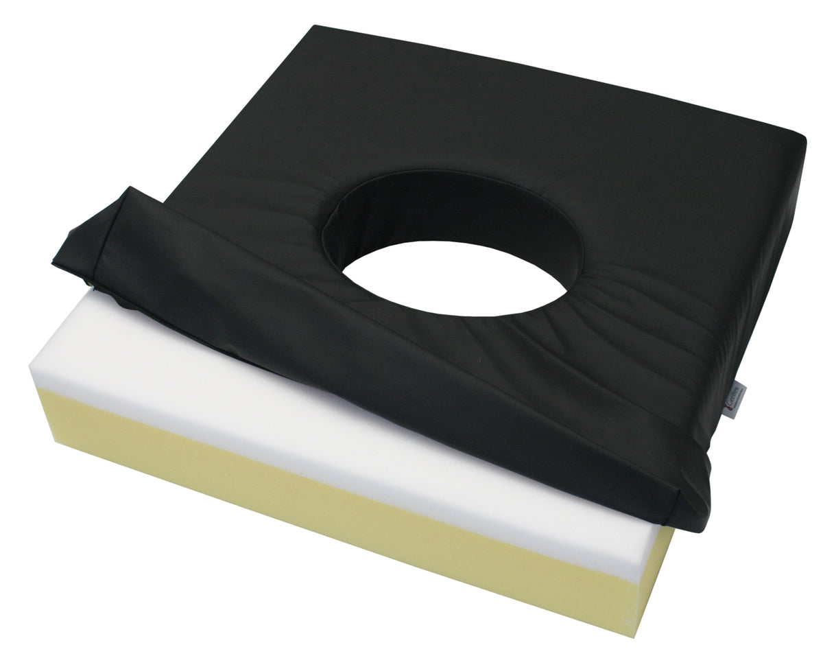 Almofada anti-escara sentar QuadTech impermeável furo