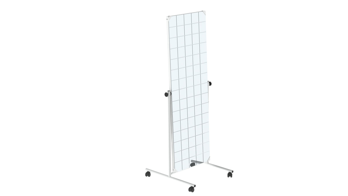 Espelho quadriculado móvel com articulação