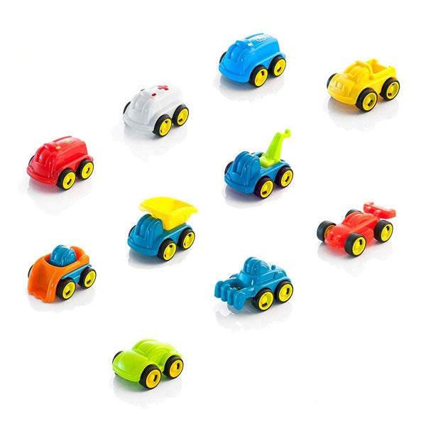 Minimobil carros trabalho 10 peças - 12 cm