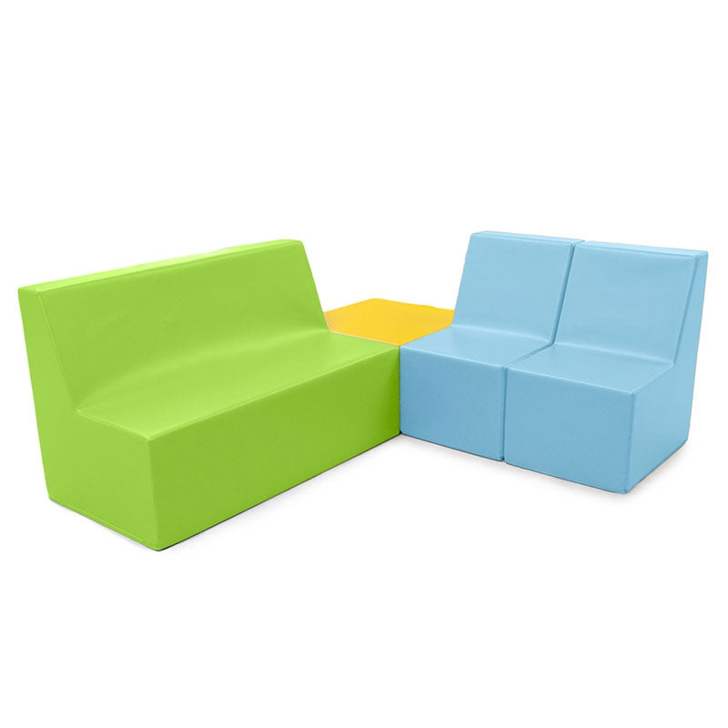 Conjunto de sófas com quadrado (linha pré-escolar 30 cm altura)
