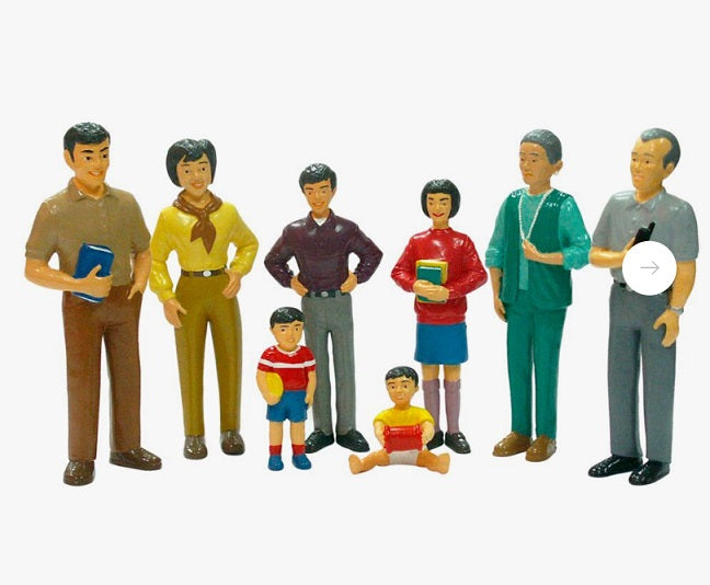 Figuras de família asiática