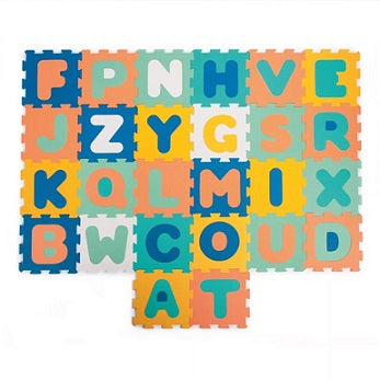 Tapete de espuma com letras