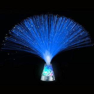 Lâmpada de fibras luminosas