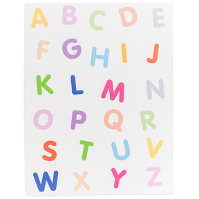 Tapete alfabeto colorido
