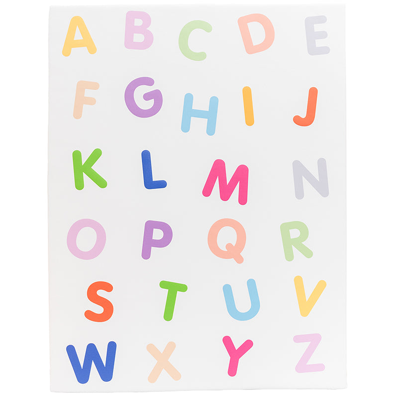 Tapete alfabeto colorido