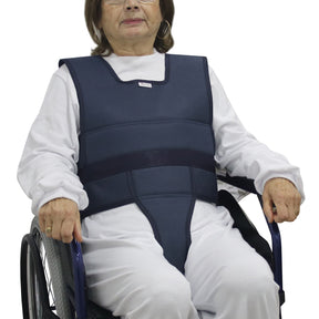Colete pélvico de segurança para cadeira de rodas