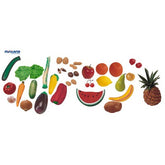 Conjunto de frutas, hortaliças e frutos secos